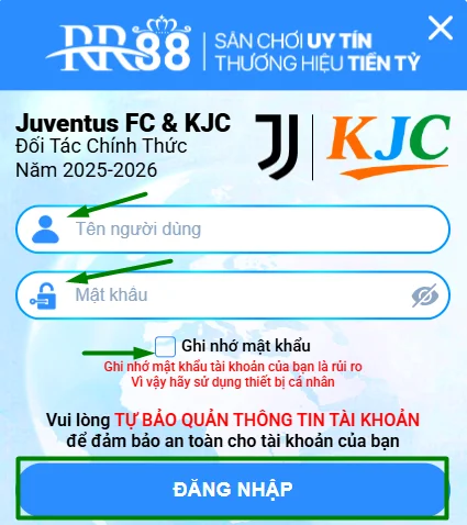 fast login form